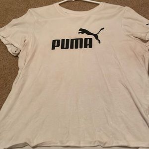 Large cream color puma shirt